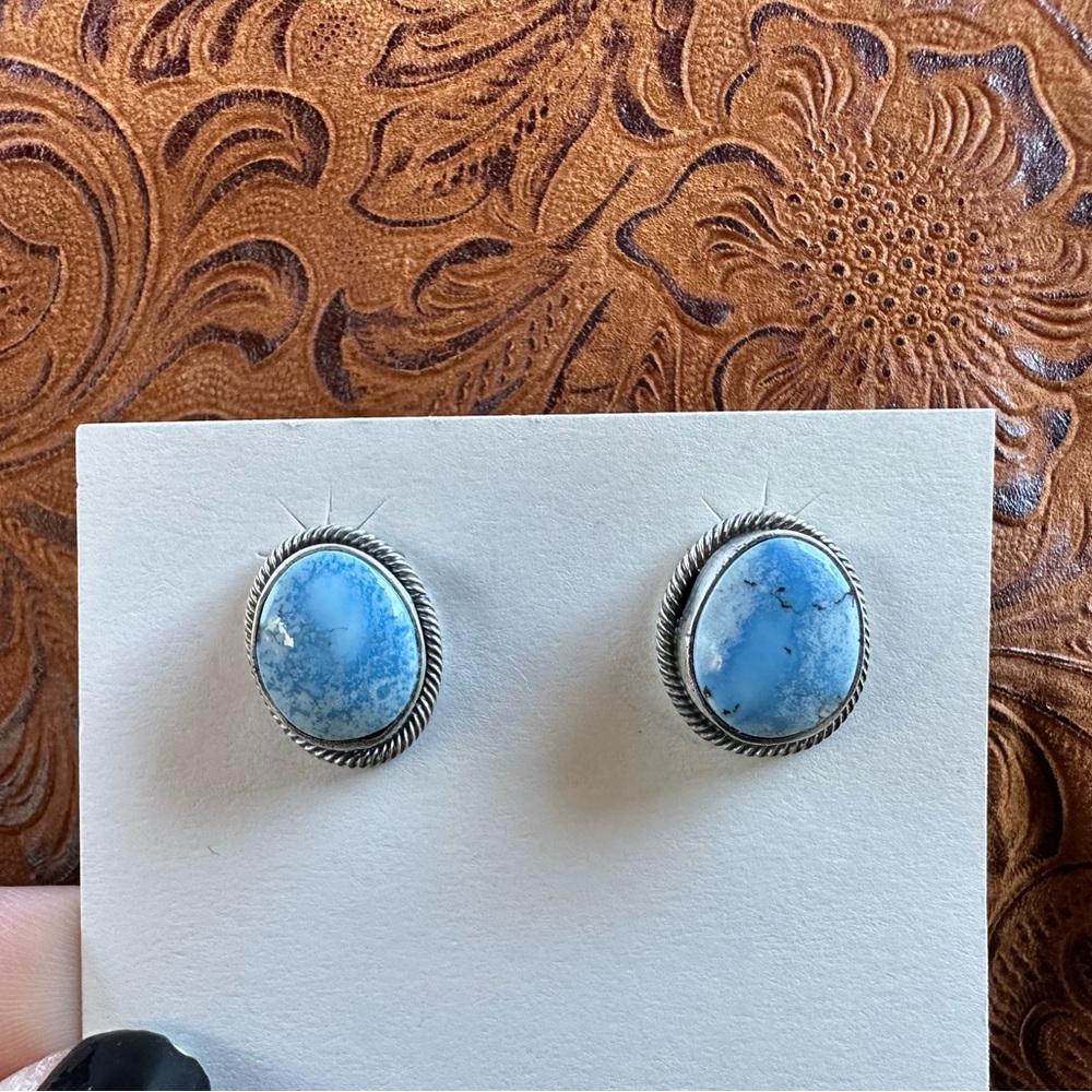 Golden Hills Turquoise Stud Earrings
